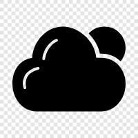 overcast, rain, skies, weather icon svg