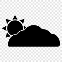 overcast, gloomy, dismal, cloudy icon svg