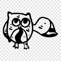 owl eyes, white owl, black owl, barn owl icon svg