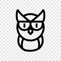 owl eyries, barn owls, owl pellets, owls eating mice icon svg