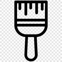 Paintbrush, Paint, Brush, Art icon svg