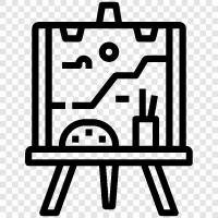 Painting, Sculpture, Architecture, Music icon svg