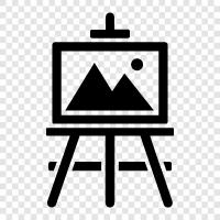 Painting, Canvas, Art, Artist icon svg