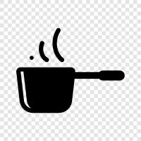 panfried, sauce, saucepan, breading icon svg