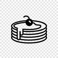 pancake mix, pancake flour, pancake syrup, pancake maker icon svg