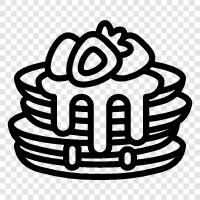 pancakes, flapjacks, brekkie, breakfast icon svg