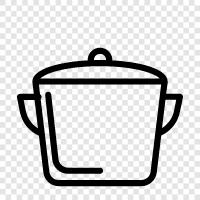 Pans, Cooking, Dishes, Recipes icon svg