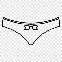 panties, briefs, garters, lace icon svg