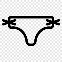 panties, underwear, briefs, ladies icon svg