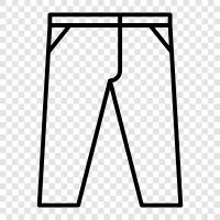 pants, khakis, denim, trousers icon svg