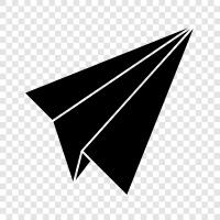 paper airplane, paper airplane instructions, paper airplane instructions online, how to make icon svg