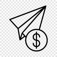 paper airplane, paper planes, airplane, flying icon svg