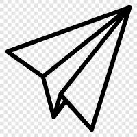 paper airplane, origami plane, paper airplane instructions, how to make a icon svg