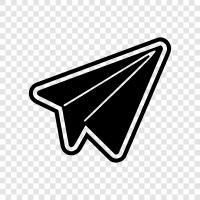 paper airplane, paper plane design, paper airplane construction, paper airplane flying icon svg