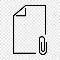 Papierklammer, Bürobedarf, Clip, Zwischenablage symbol