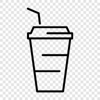 Papiertasse, Einwegtasse, Papiertrinkbecher, Papierteebecher symbol