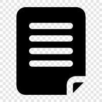 paper, writing, words, communication icon svg