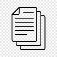 Paper, Writing, Essay, Term Paper icon svg