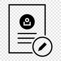 paper, writing, text, grammar icon svg