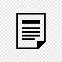 paper, writing, content, article icon svg