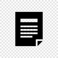 paper, writing, text, document icon svg