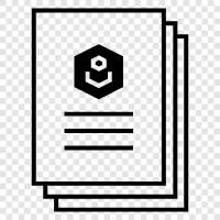 paper, print, writing, text icon svg