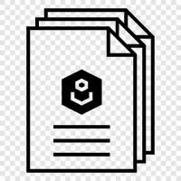 paper, writing, print, electronic icon svg