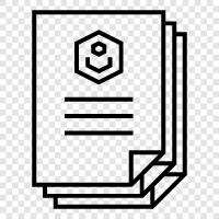 Papier, Druck, online, pdf symbol