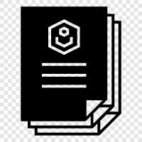 paper, writing, book, text icon svg