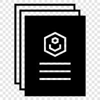 paper, print, text, writing icon svg