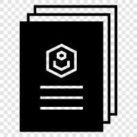 paper, letter, document, writing icon svg