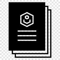 paper, print, electronic, text icon svg