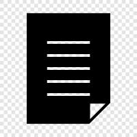 Paper, Writing, Typography, Layout icon svg