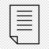 paper, writing, content, text icon svg