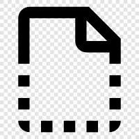 Entwurf des Papiers symbol