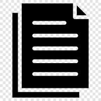 paper, writing, document icon svg