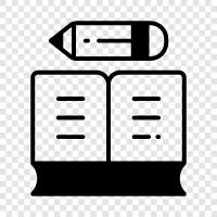 paper, writing, diary, journal icon svg