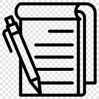 paper, writing, writing paper, journal icon svg