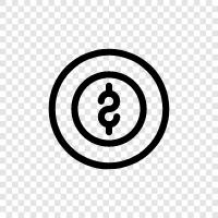 paper, currency, cents, gold icon svg
