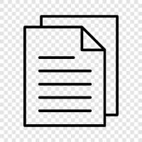 paper, writing, text, publishing icon svg