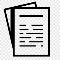 paper, print, writing, documents icon svg