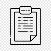 Paper, Text, Writing, Research icon svg