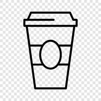 Papier, Tassen, Einweg, Kaffee symbol