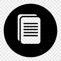 Paper, Text, Writing, Policy icon svg