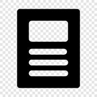 paper, writing, composition, document icon svg