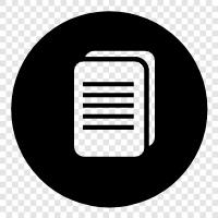 paper, writing, document icon svg