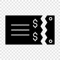 paper money, cash, check, money icon svg