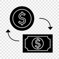 paper money, coins, currency, banknotes icon svg