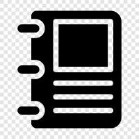 paper, writing, diary, journal icon svg