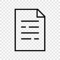 paper, writing, text, composition icon svg